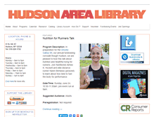 Tablet Screenshot of hudsonarealibrary.org